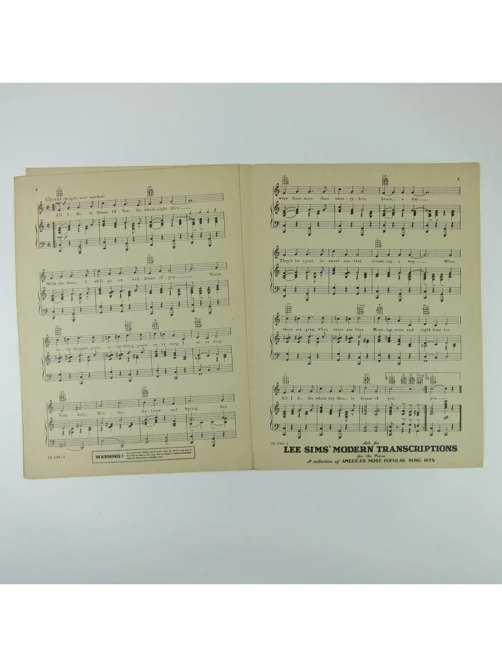 Sheet Music All I Do Is Dream Of You Sadie McKee Joan Crawford Vintage 1934